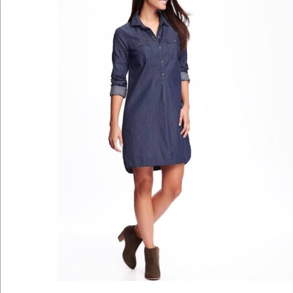 Old Navy chambray shirt dress